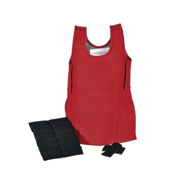 Abilitations Weighted Vest, Red, X-Small, 2 Pounds SSE-0026